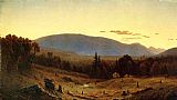 Mountain Canvas Paintings - Hunter Mountain, Twilight